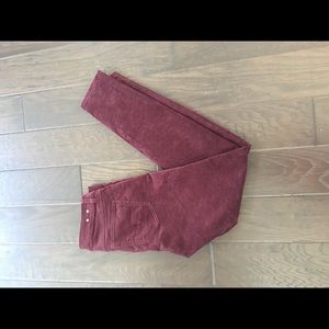 Cabi plum cord jeans